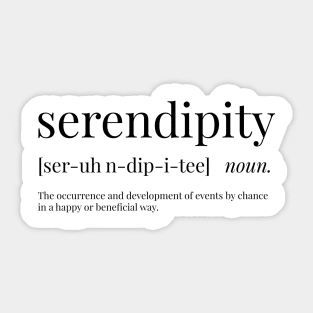 Serendipity Definition Sticker